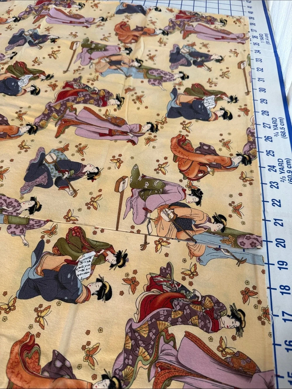 Vintage Asian Geisha Pillowcase Pair Japanese-Inspired Cotton Blend Standard